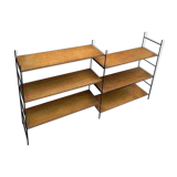 60s style modular self-supporting shelf, string tornado style
