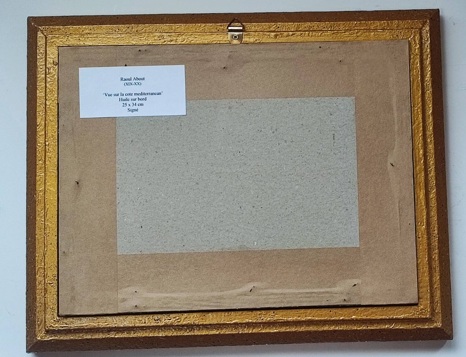 Oil painting by Raoul About