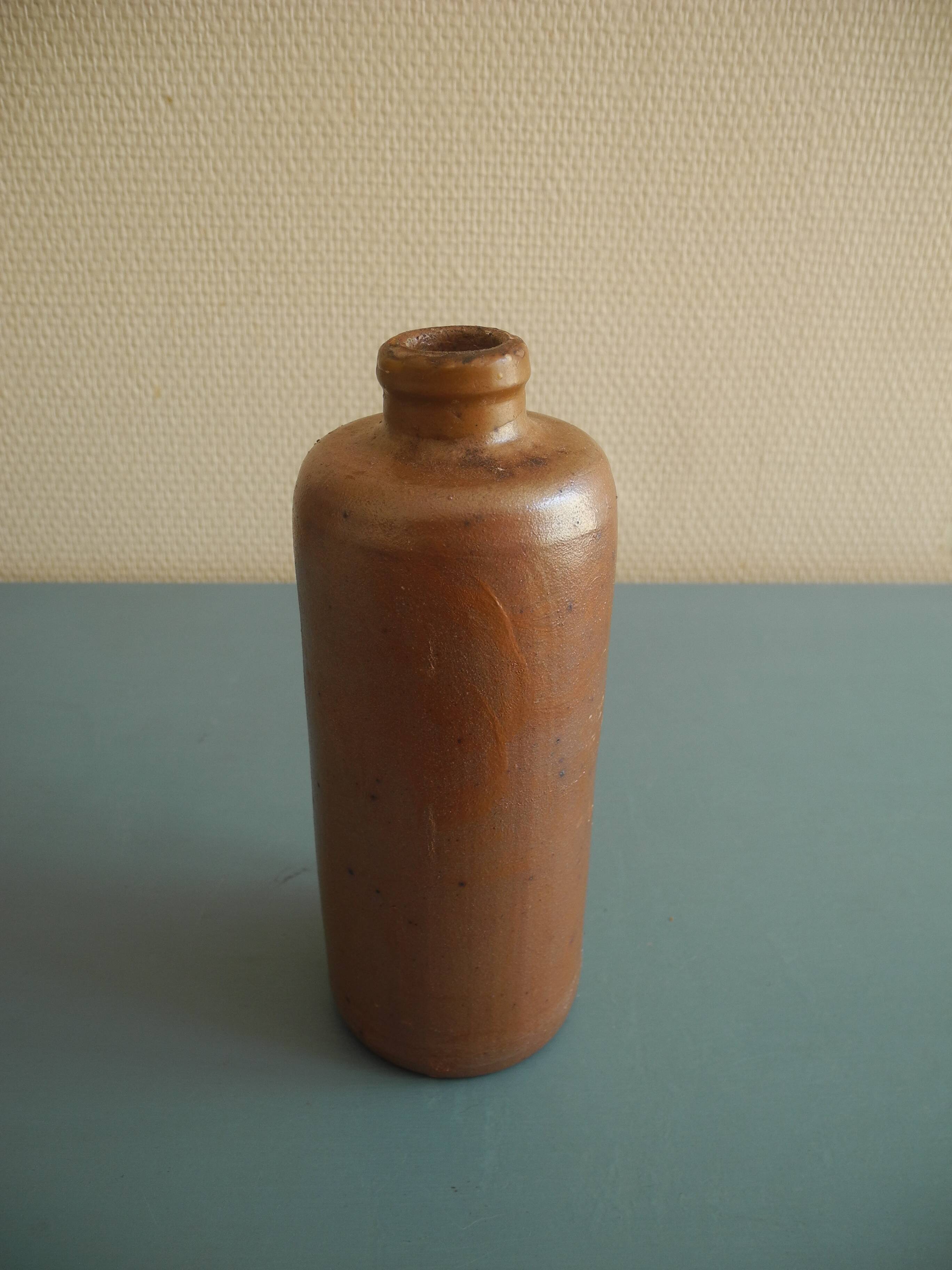 antique stoneware bottle rustic decor