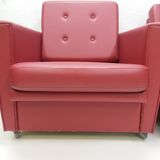 1970 Pair of Brussels style armchairs, Czechoslovakia