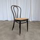Set of 4 Mix&Match Thonet Style Dining Chairs / Black Bentwood Cane Chairs