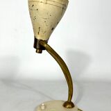 Mid-century attributed Arredoluce lacquered brass orientable table lamp from 50s