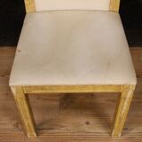 Set of 8 Italian Chairs, lacquered and painted