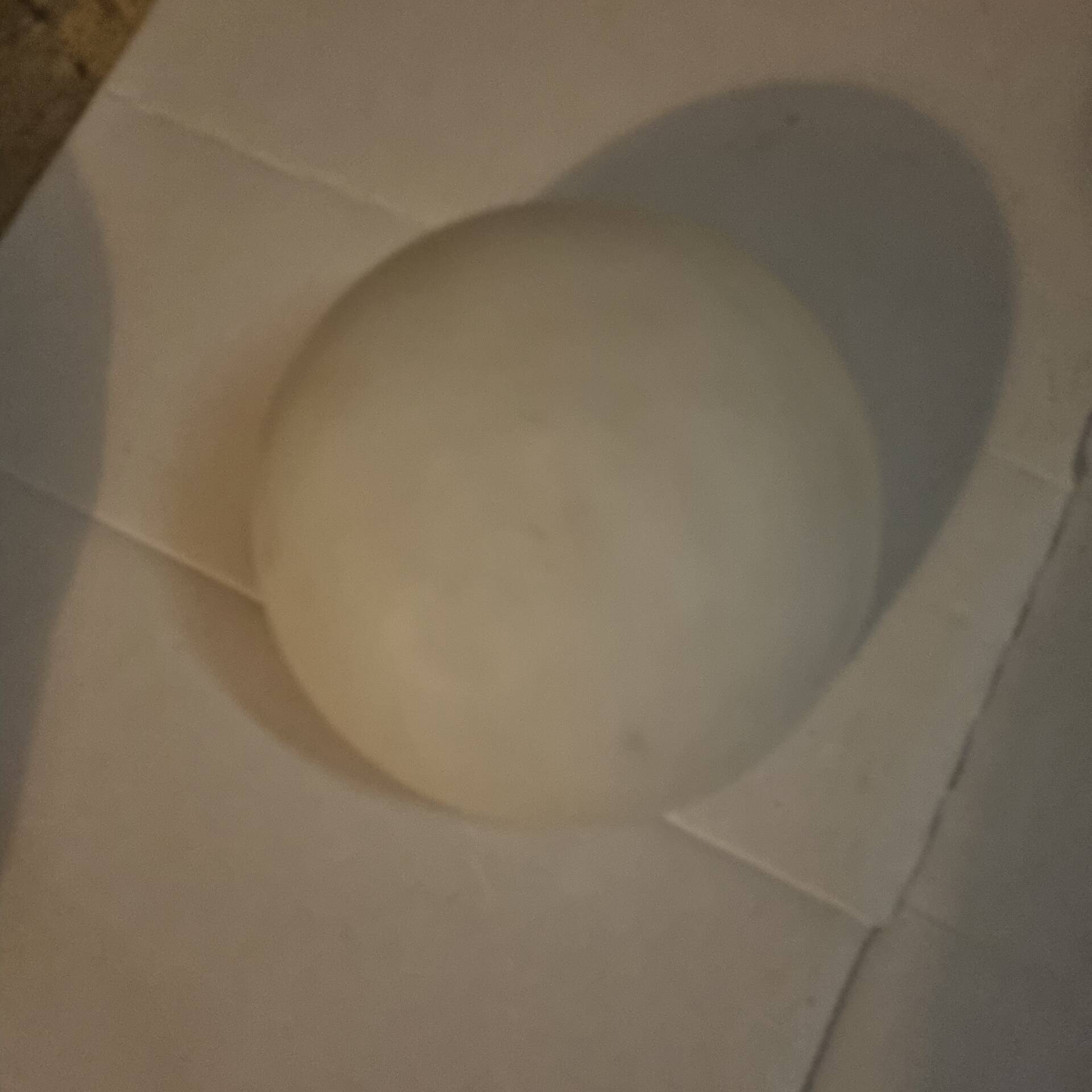 Plafonnier opaline blanche de 1970