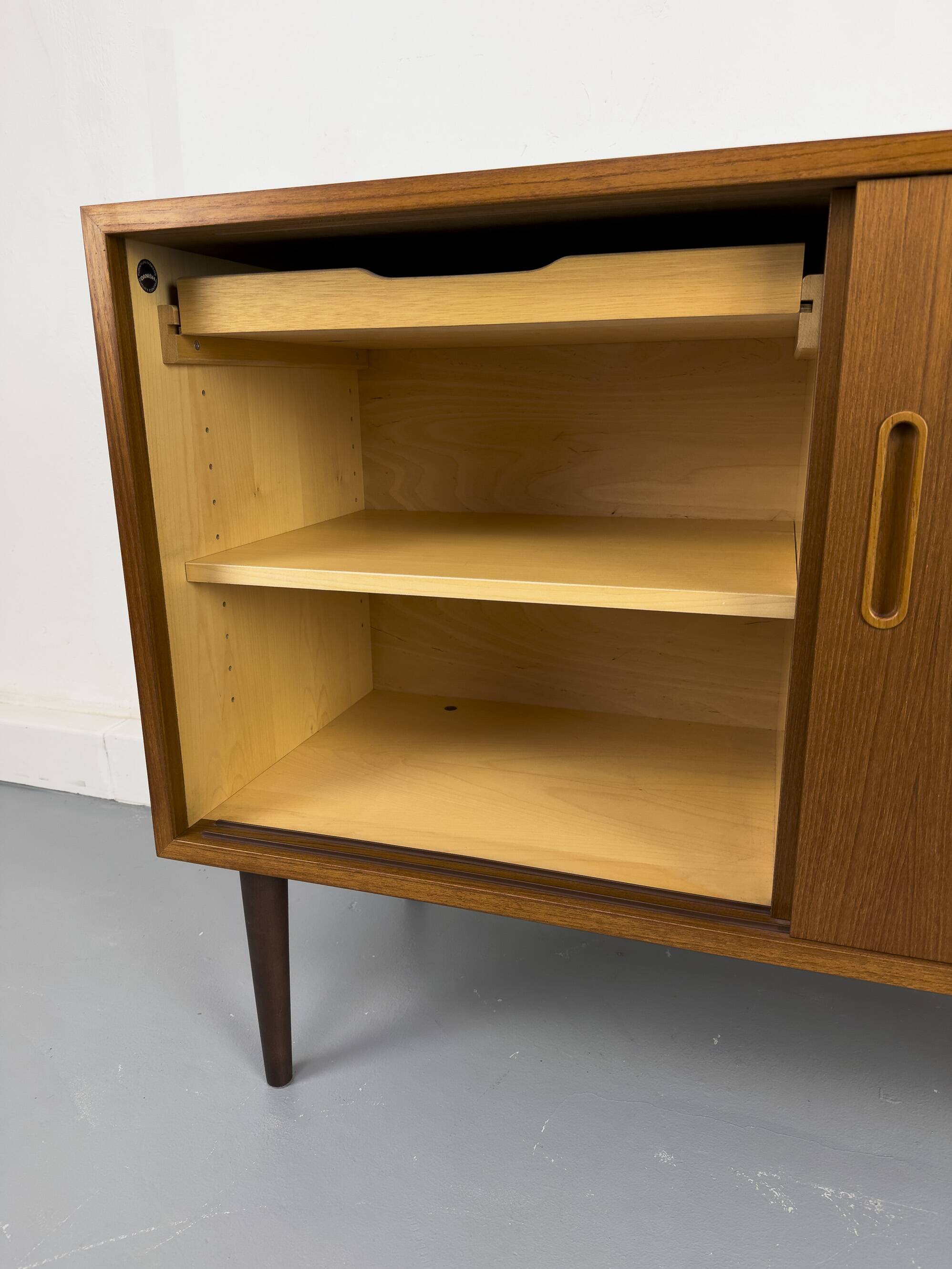 Danish teak sideboard, designed by Carlo Jensen for Hundevad & Co., 1960s