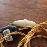 Moulded glass hanging lamp