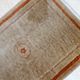 Chinese vintage carpet Art Deco handmade 64cm x 97cm 1970s