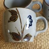 Lot de 5 tasses en grès