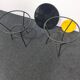 Pair of vintage glass topped side tables