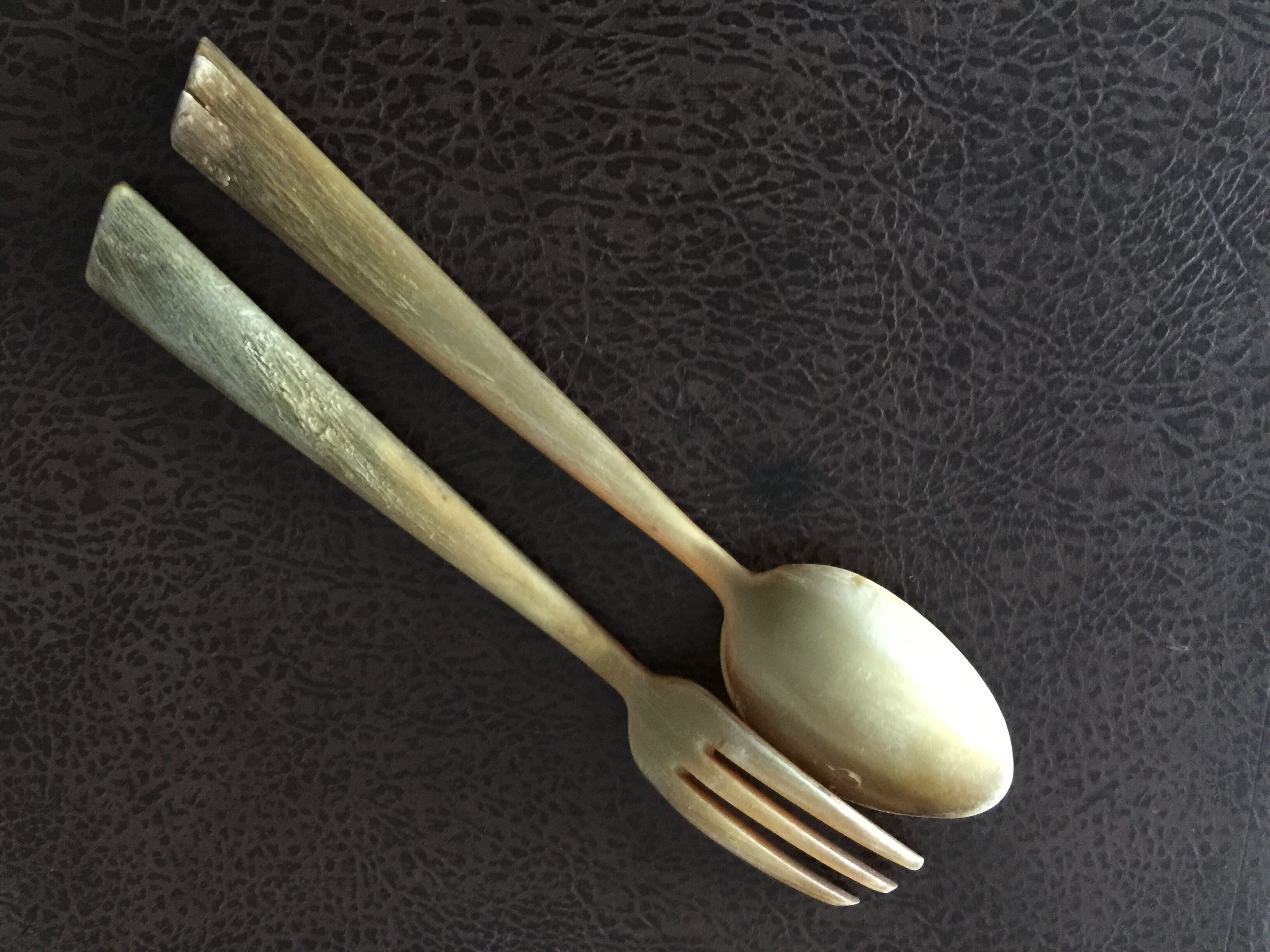 Horn salad cutlery from the 60s