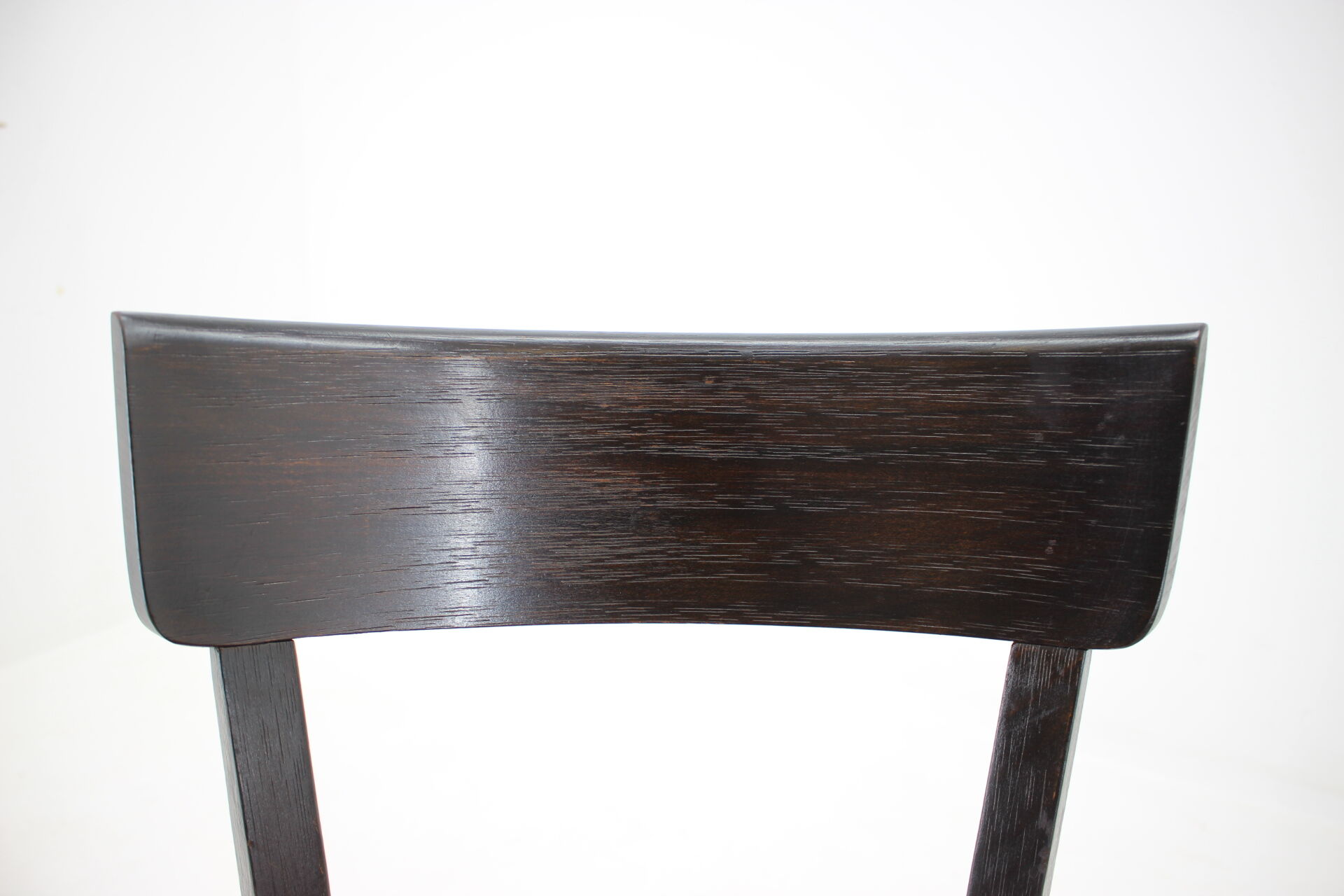 1950s Red Leather Dining Chairs for UP Czechoslovakia, Set of 4