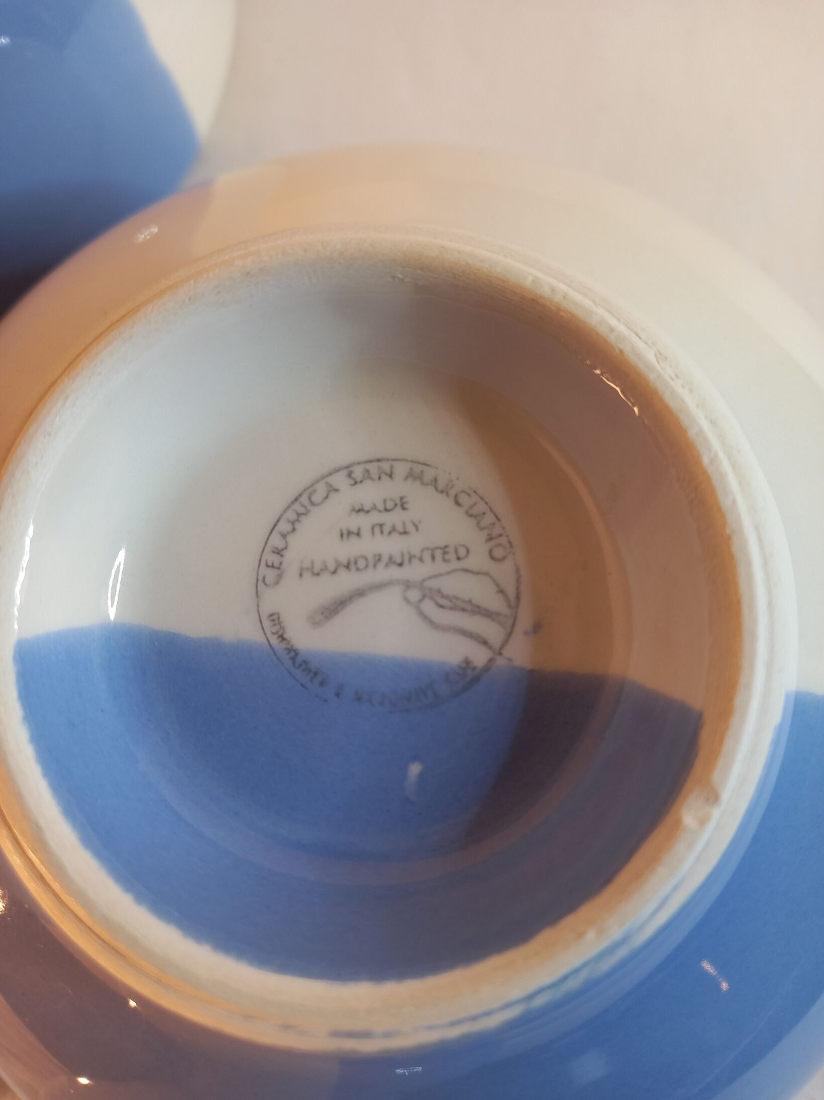 Large ceramic bowls San Marciano Italy