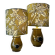 2 lampes vase faites de piches de bistro français, années 1960