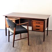 Kurt Olsen Chair Model 223 and Scandinavian 1960 rosewood desk