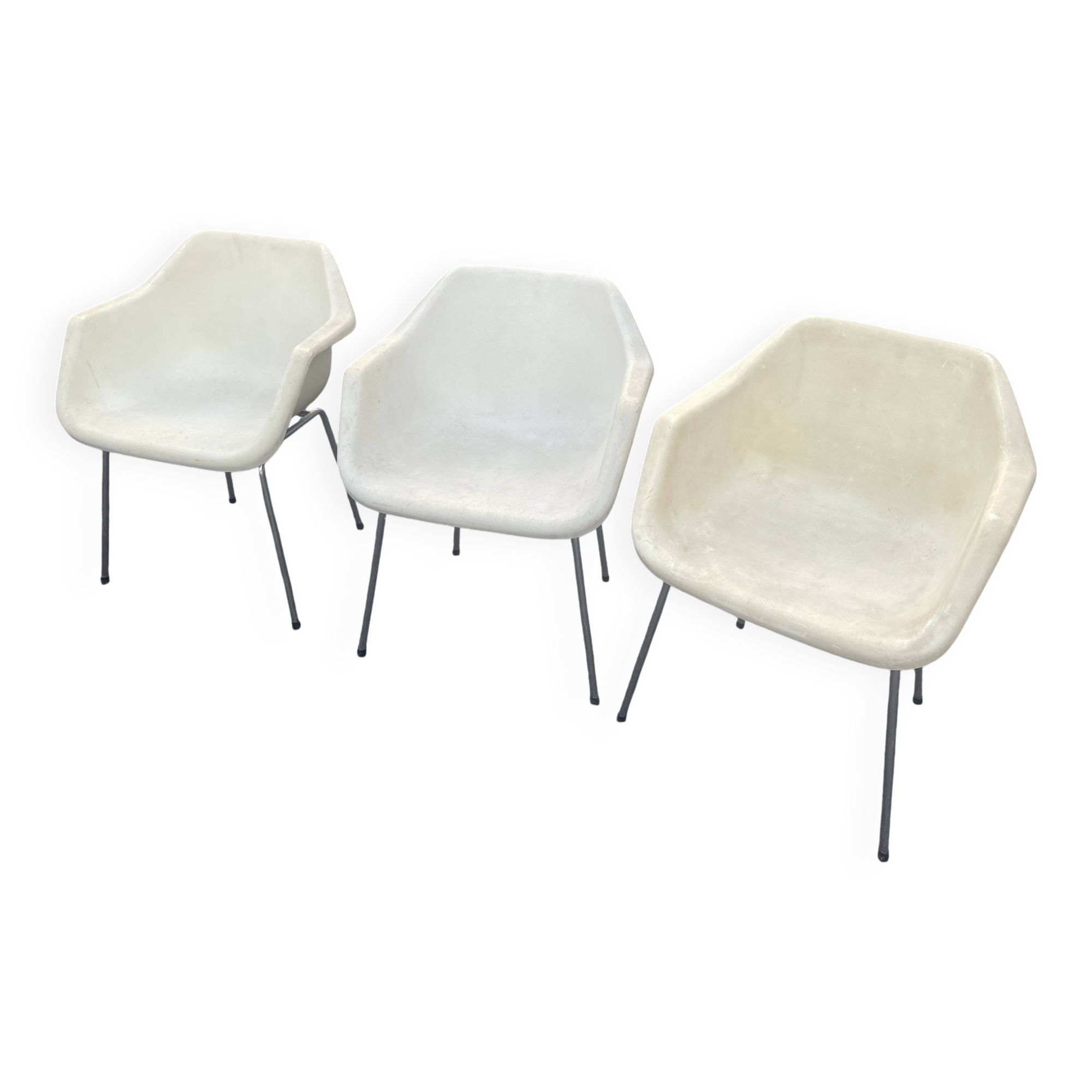 Chair / Plastic armchair White Robin Day