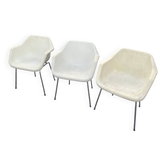 Chair / Plastic armchair White Robin Day