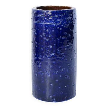 vase rouleau bleu Italie 1960