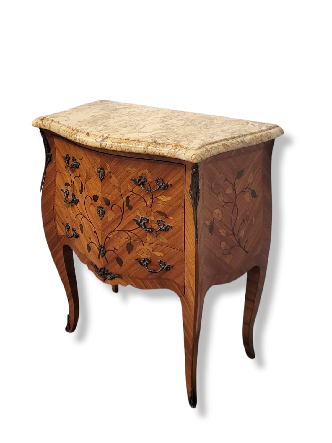 Curved chest of drawers Louis XV style