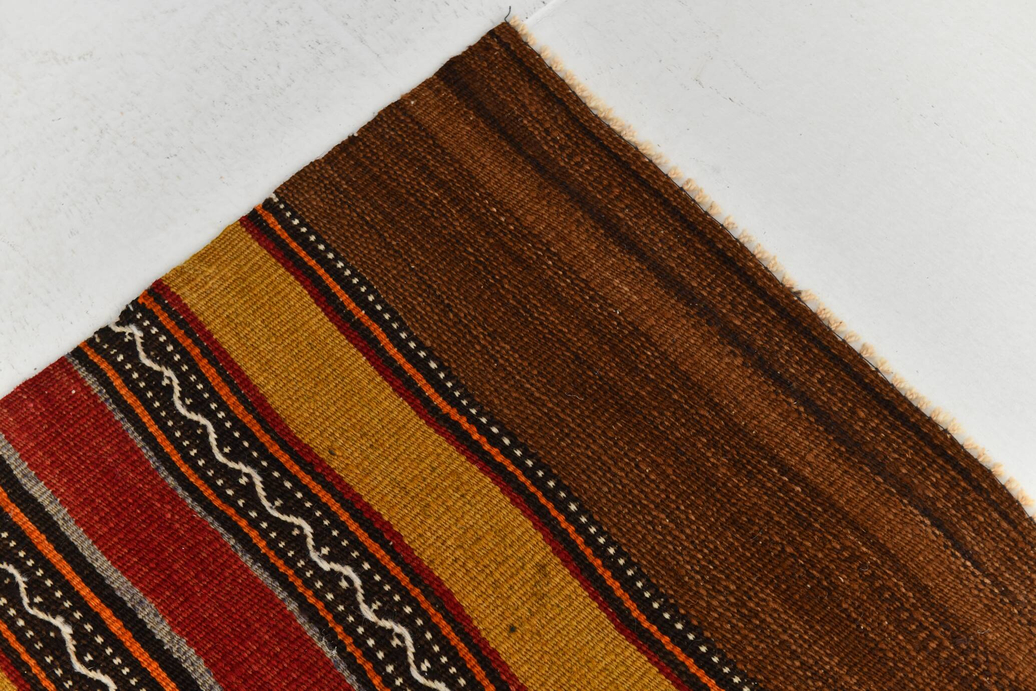 4x7 Handmade Red Anatolian Vintage Rug, 135x219Cm