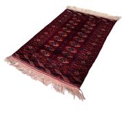Vintage turkoman rug ,feiner handgeknüpfter orientteppich turkoman teppich, 133 x 84 cm