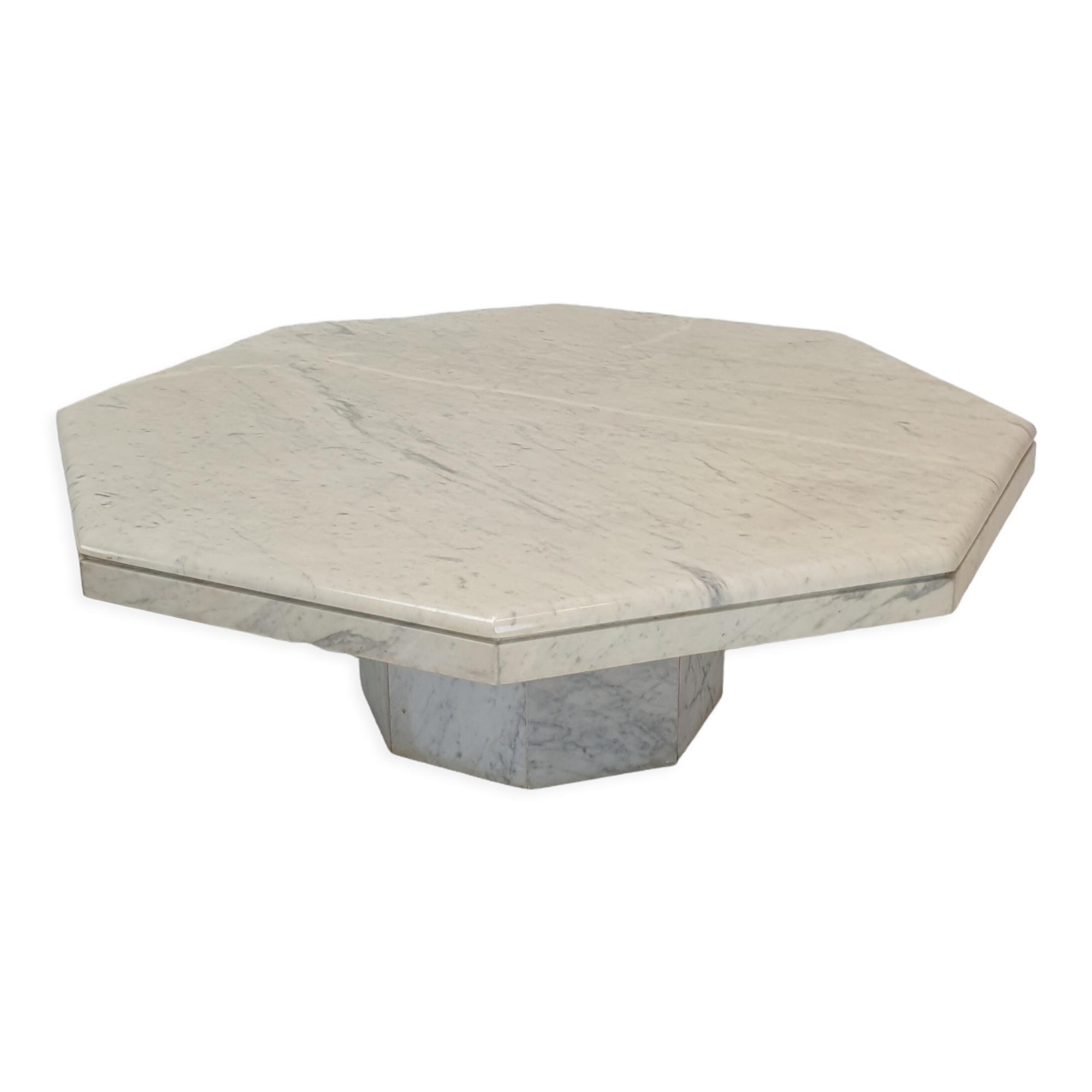 Italian Marble Octagon Coffee Table, 1980's
