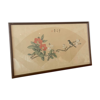 Chinese fan print