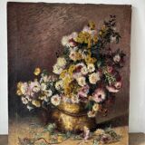 Flowers in a cauldron