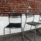 Set of 4 scoubidou chairs, "Melker" model, sled base (vintage IKEA)