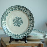 Lot of 6 plates Badonviller "Oriental"