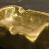 Brutalist bronze ashtray, Lauterbach, France, 1950s