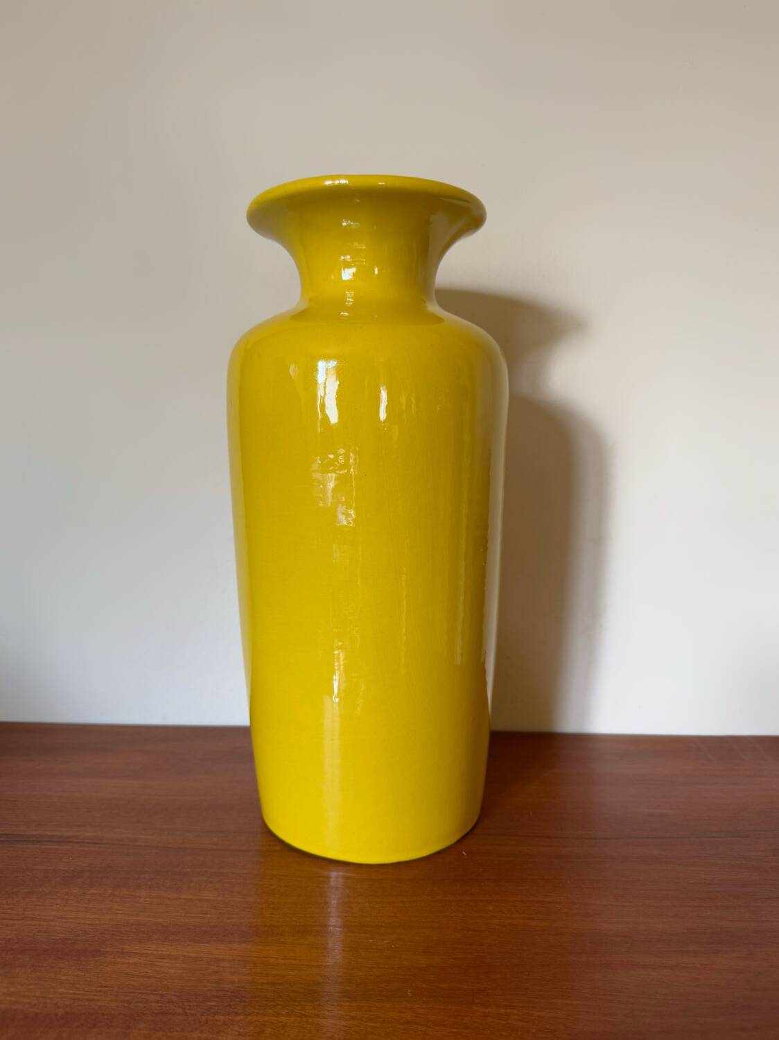 Large yellow vase West Germany 70s