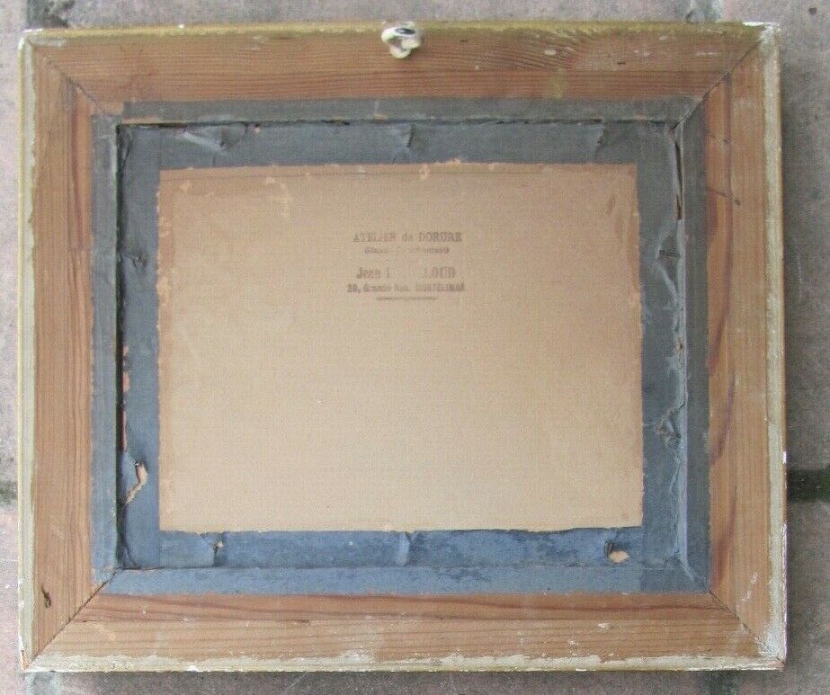 Painting - Village de Provence - Wood frame and gilded stucco - South of France