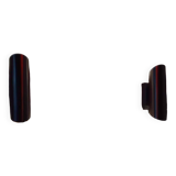 Paire d'appliques tubes inox années 70/80