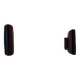 Pair of stainless steel tube wall lights from the 70s/80s