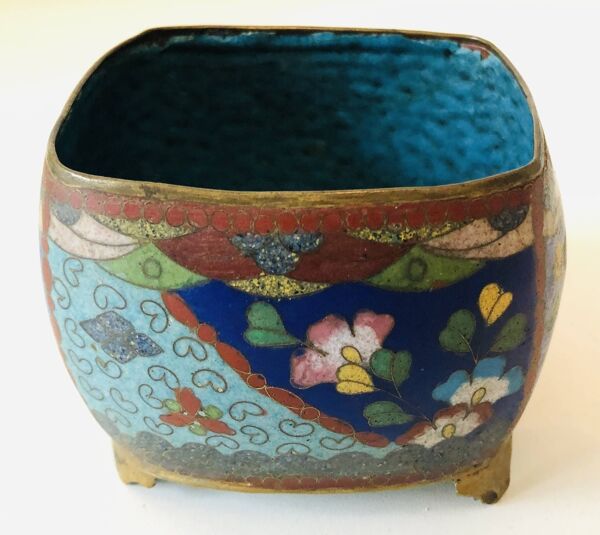 Pot émail cloisonné