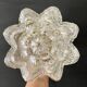Vintage globe wall or ceiling light in molded glass in the shape of a flower