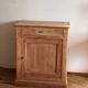 Parisian buffet 1 door antique - solid raw wood jam cabinet