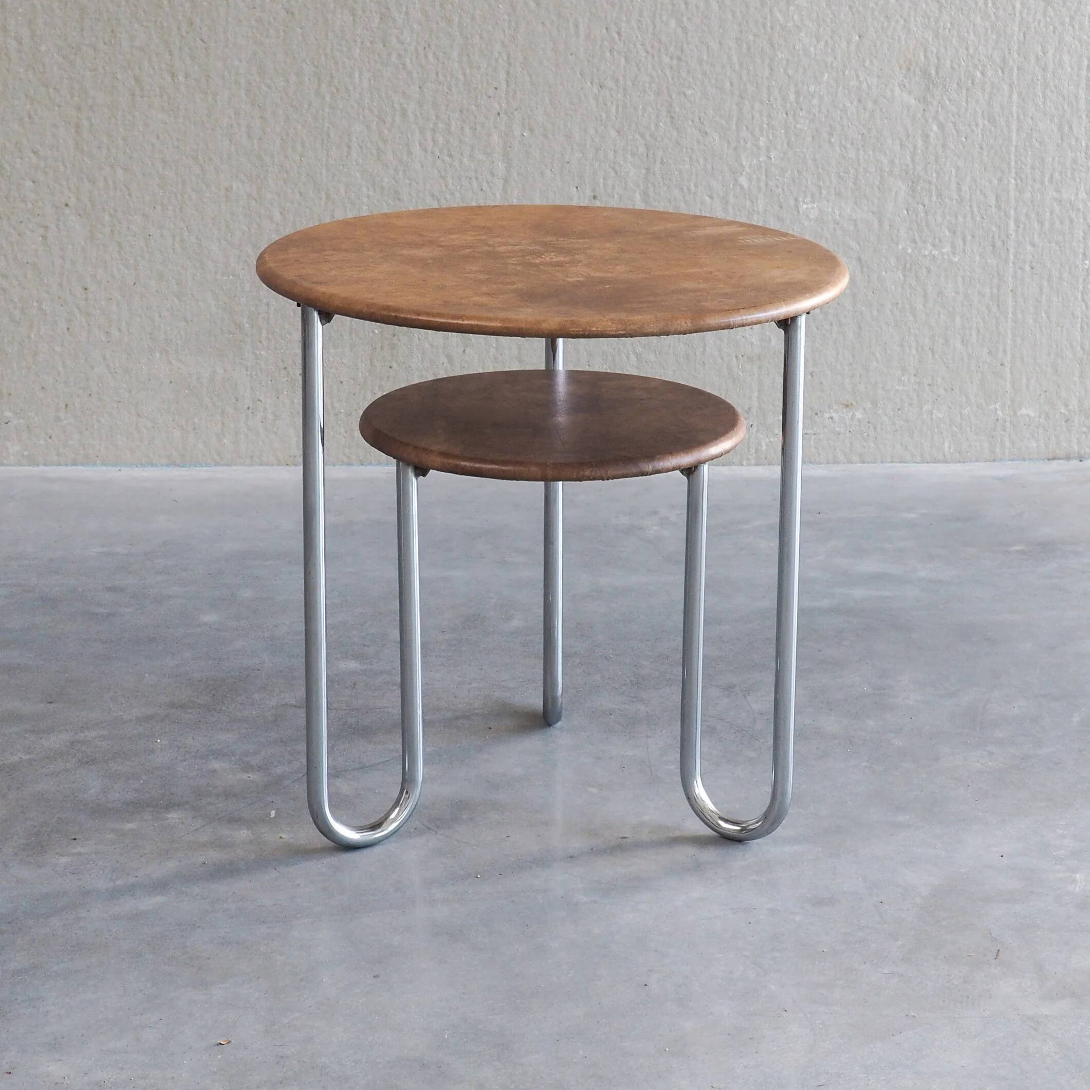 Bauhaus two-tier side table
