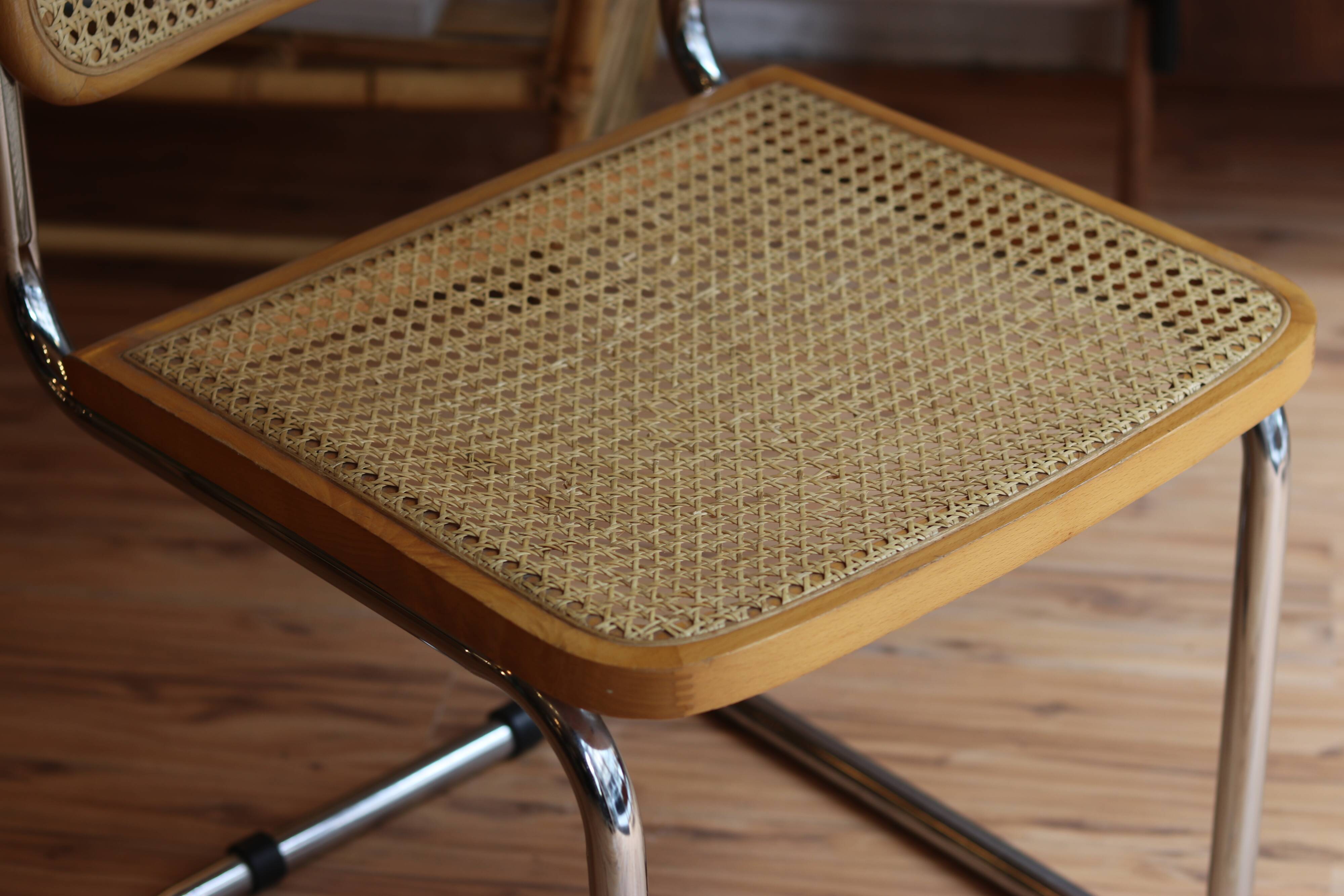 Vintage Cesca chair, light wood