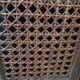 Retro-vintage-Low sideboard-library - cane-wood-rattan-1960s