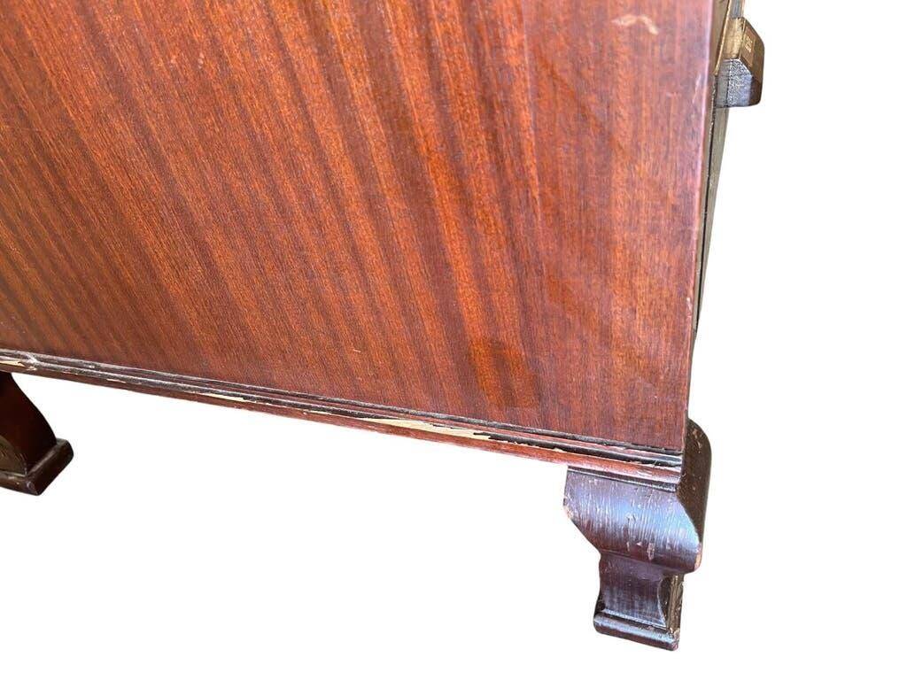 Vintage wooden shop counter/display case.