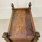 Old oriental wedding chest solid wood primitive design