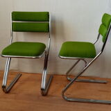 Pair of chrome chairs 1970s