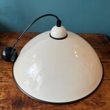 Large metal pendant light from the 80s