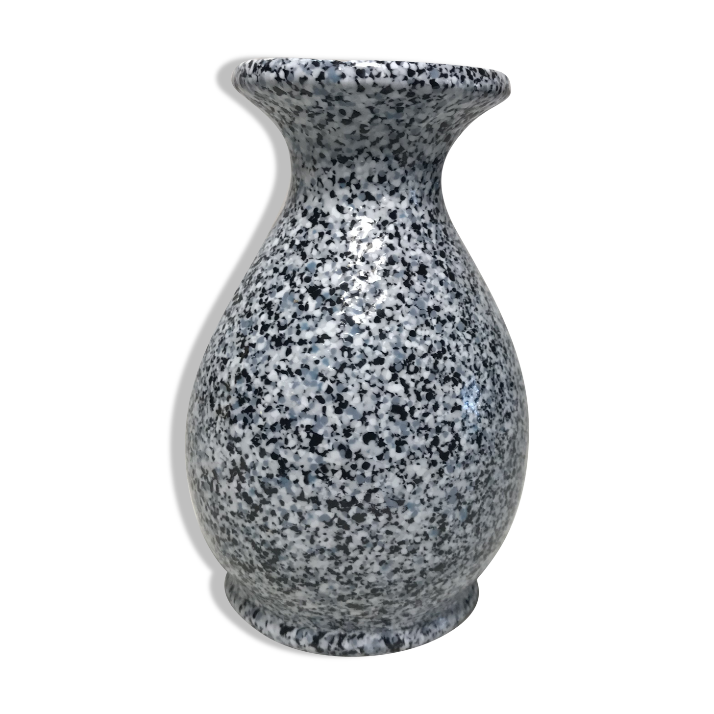 Old marble white black grey vintage decoration vase