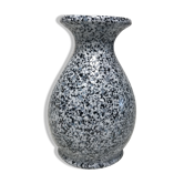 Vase ancien marbre blanc noir gris décoration vintage
