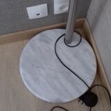 Lampe arc sur pied en marbre