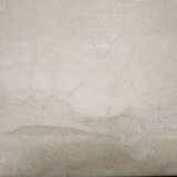 Vintage coffee table in travertine and brass