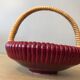 Ceramic and rattan basket