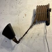 Rare English "Walligraph" accordion lamp, "Radialite" model, 1930s